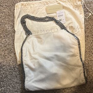 Stella McCartney Cream Tote with Chain Detail like New